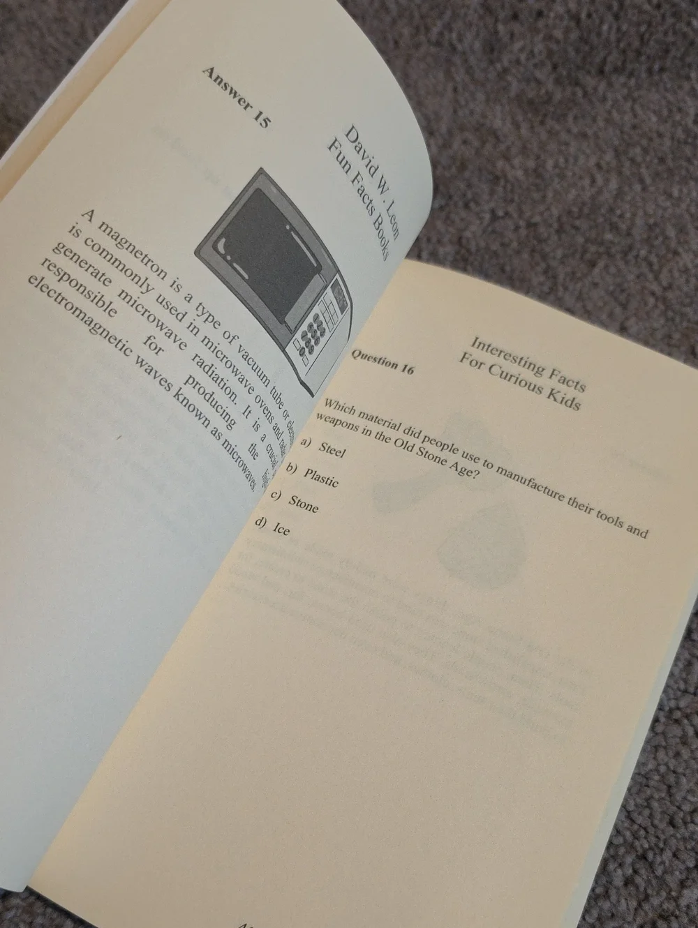 Interesting Facts for Curious Kids by David W. Leon - Orange Cover